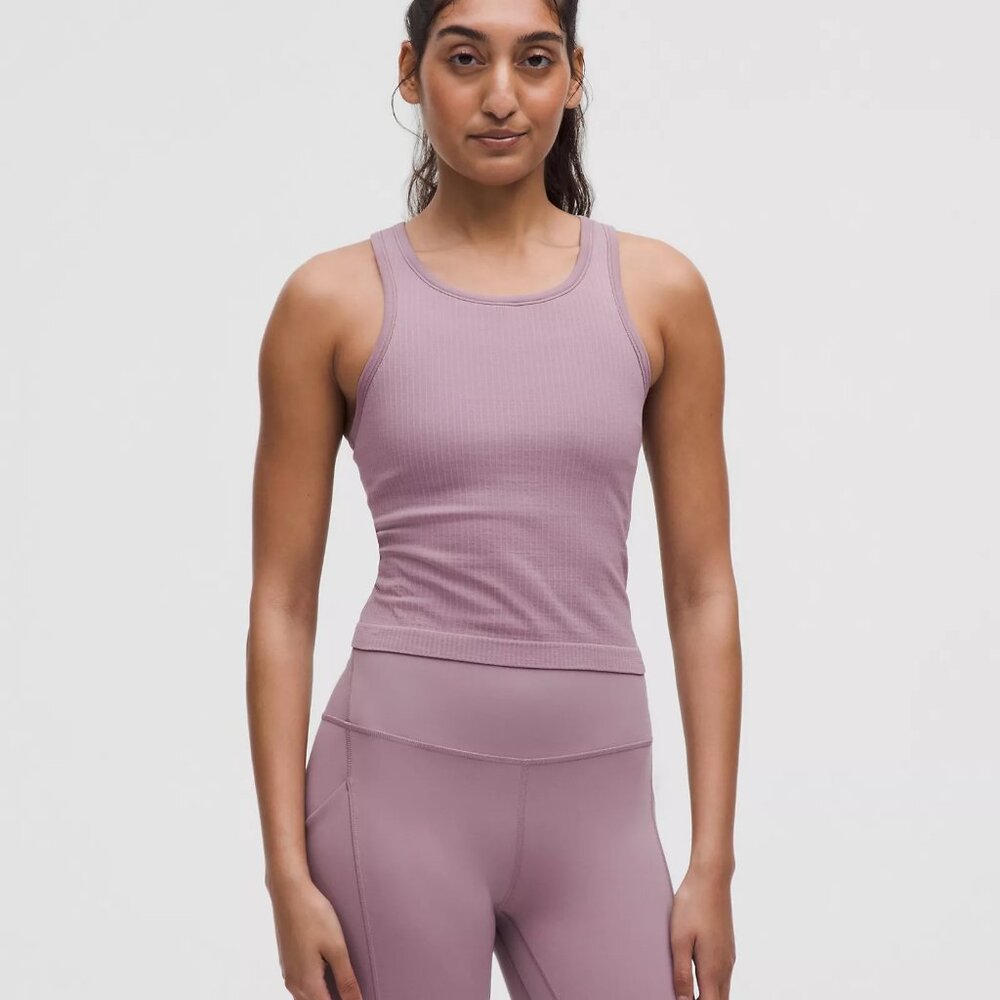 Lululemon Ebb to Street Cropped Racerback Tank Top